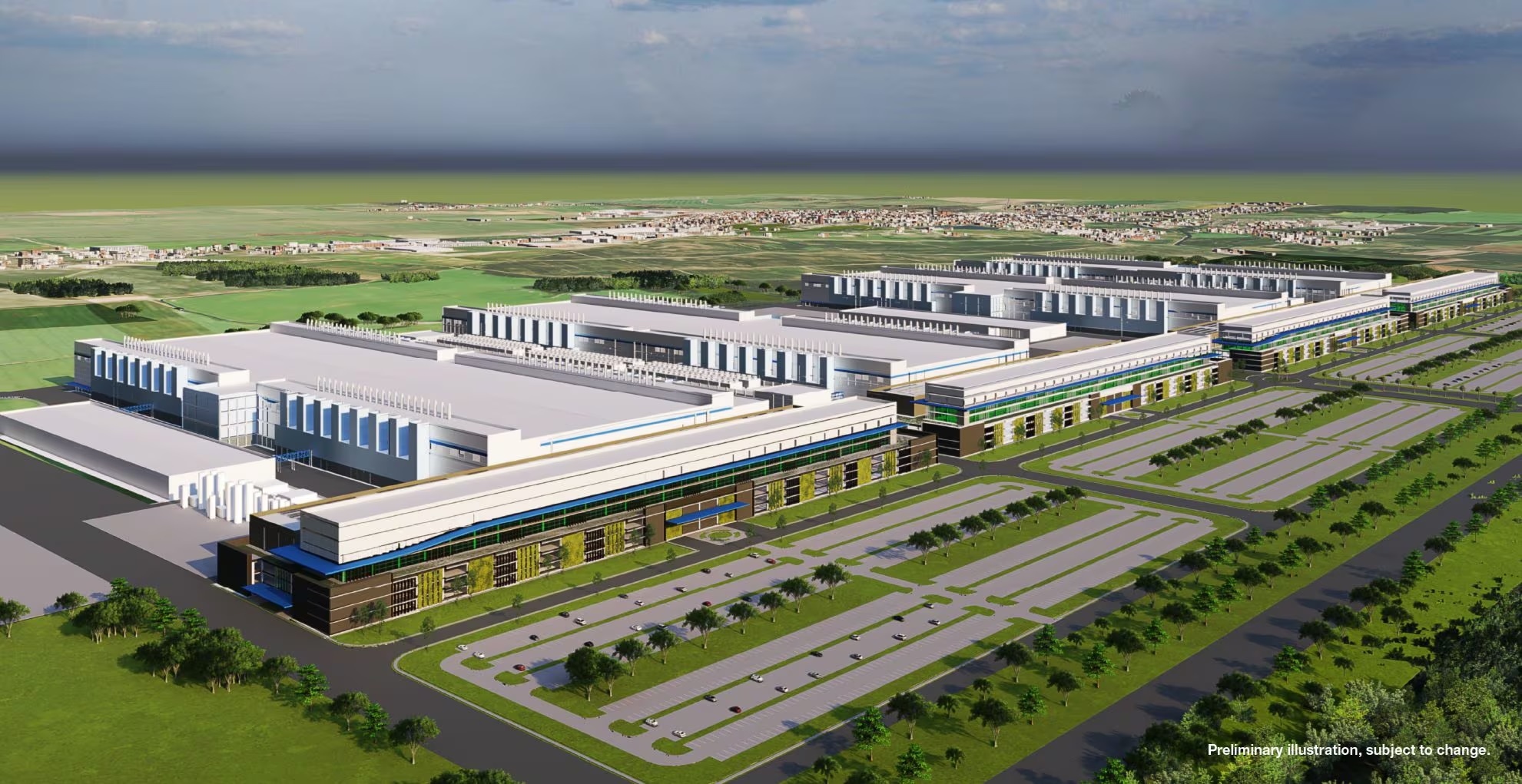 Micron semiconductor campus near Syracuse Grand in Liverpool, NY
